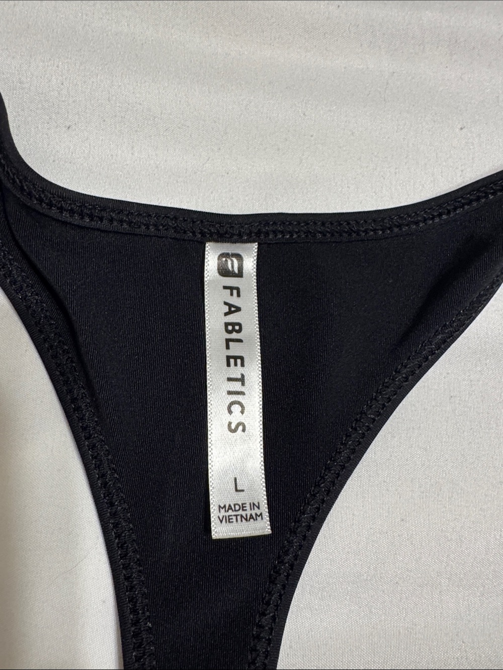 Fabletics Black Racerback Tank Top - Picture 2 of 3
